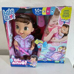 NEW Baby Alive Lulu Achoo Interactive Doll 50+ Reactions Doctor Light Sound